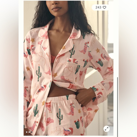 New BedHead PJs Christmas Cowgirl Pajama Set Large - Picture 4 of 4